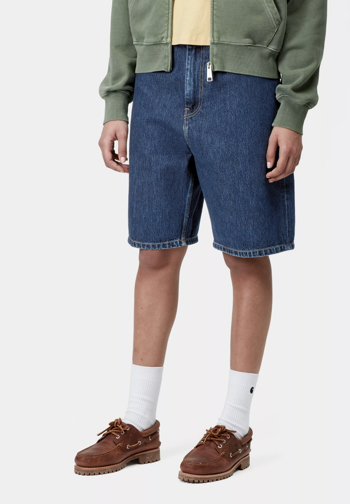Pantalón Corto Carhartt Wip W' Brandon - Blue (stone washed) (Mujer)
