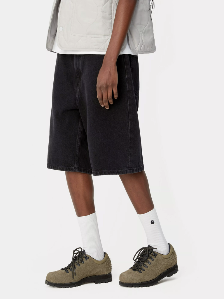 Pantalón Corto Carhartt Wip W' Brandon - Black (stone washed) (Mujer)