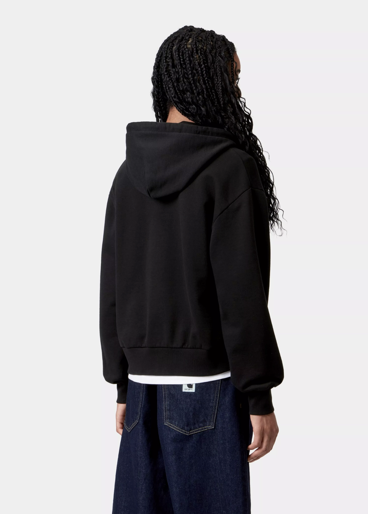 Sudadera con Cremallera Carhartt WIP W' Casey - Black/Silver (Mujer)