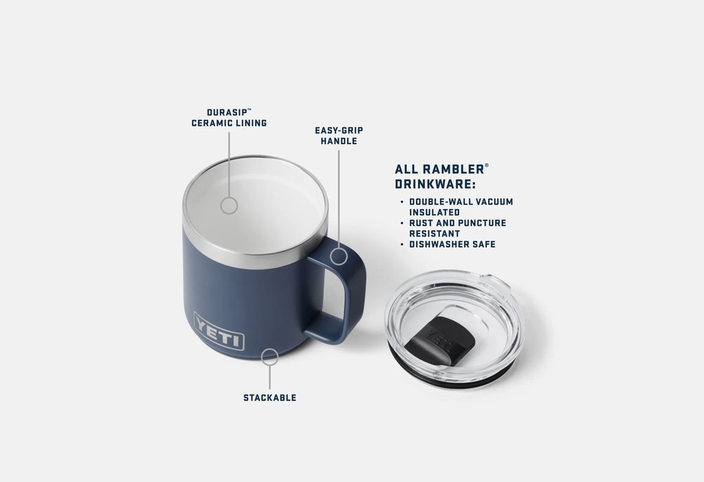 Taza Apilable Yeti Rambler 10 oz (295 ml) - Black Forest Green