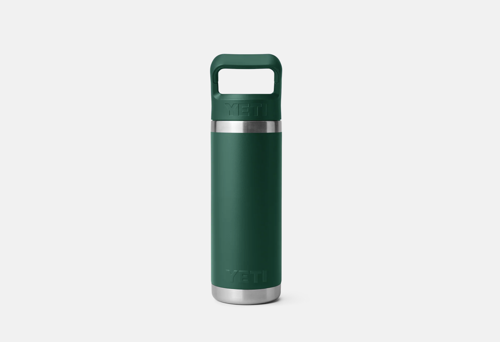 Botella con Tapa de Pajita Yeti Rambler 18 oz (532 ml) - Black Forest Green