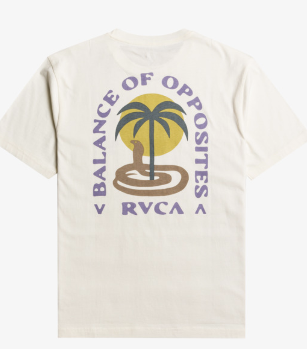Camiseta Rvca Cobra Mirage - Antique White