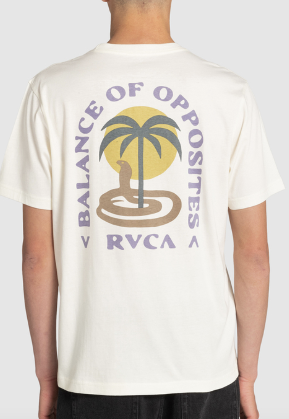 Camiseta Rvca Cobra Mirage - Antique White