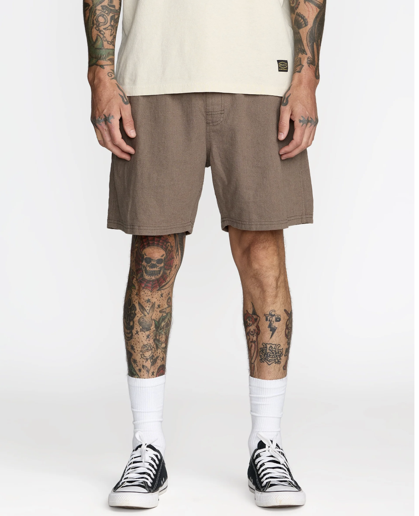 Pantalón Corto RVCA Sands Elastic 17" - Mushroom