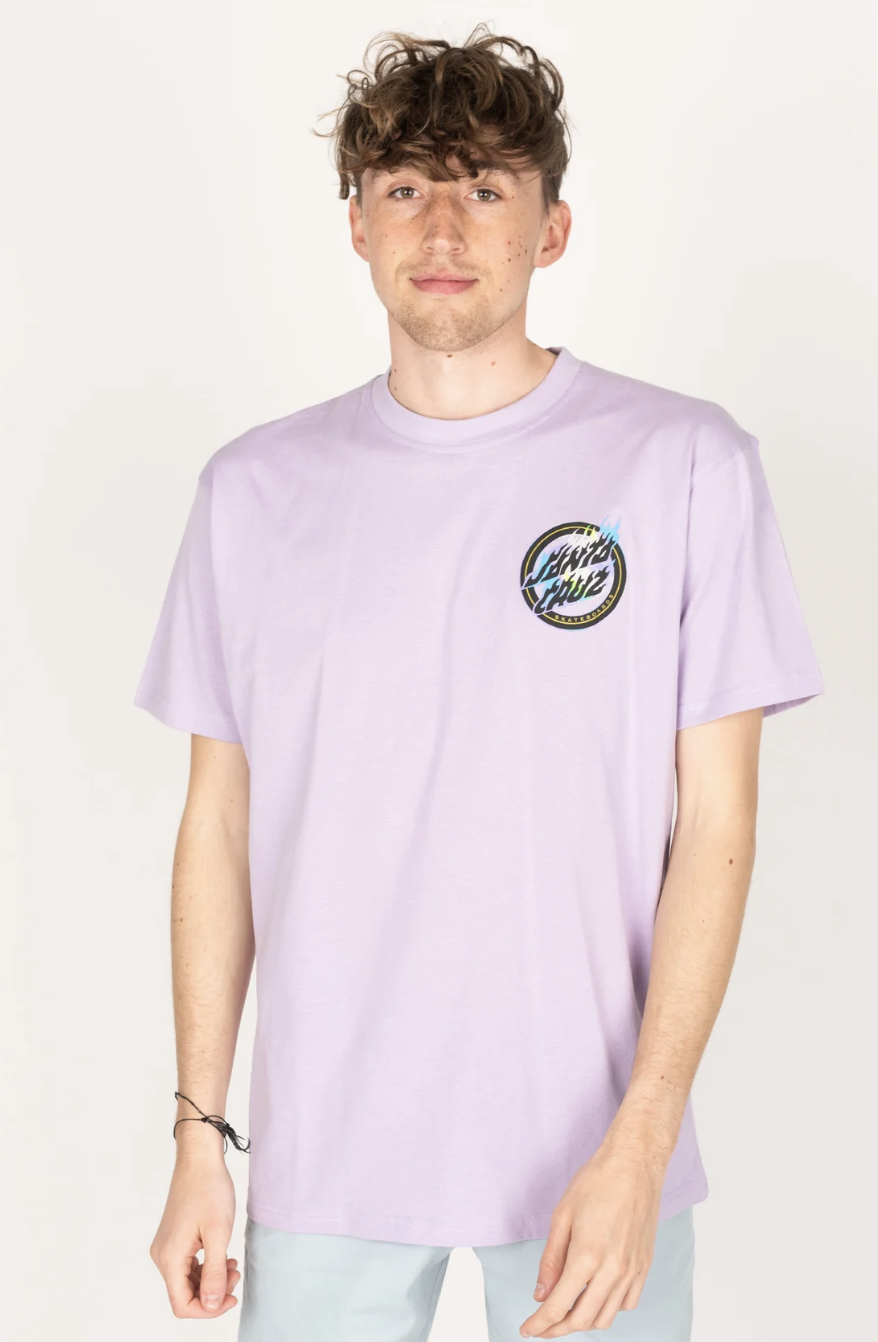 Camiseta Santa Cruz Holo Flamed Dot - Digital Lavender