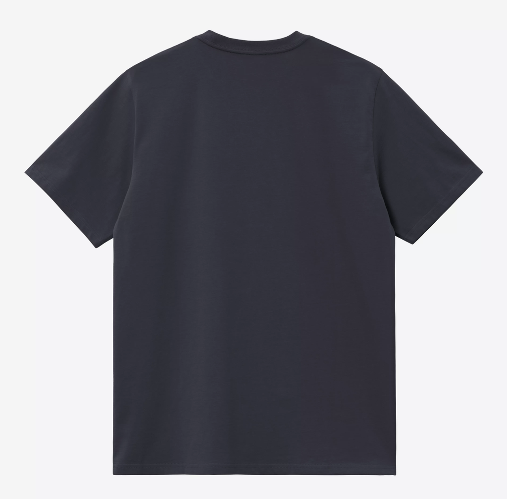 Camiseta Carhartt WIP Script Embroidery - Dark Navy/White