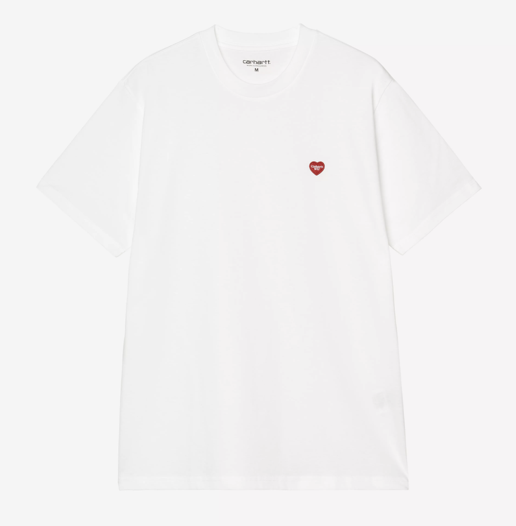 Camiseta Carhartt WIP Small Heart - White/Red