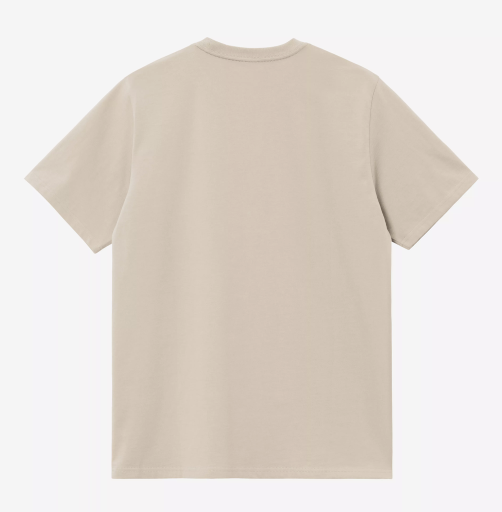 Camiseta Carhartt WIP Script Embroidery - Fleur de Sel/Black