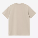 Camiseta Carhartt WIP Script Embroidery - Fleur de Sel/Black