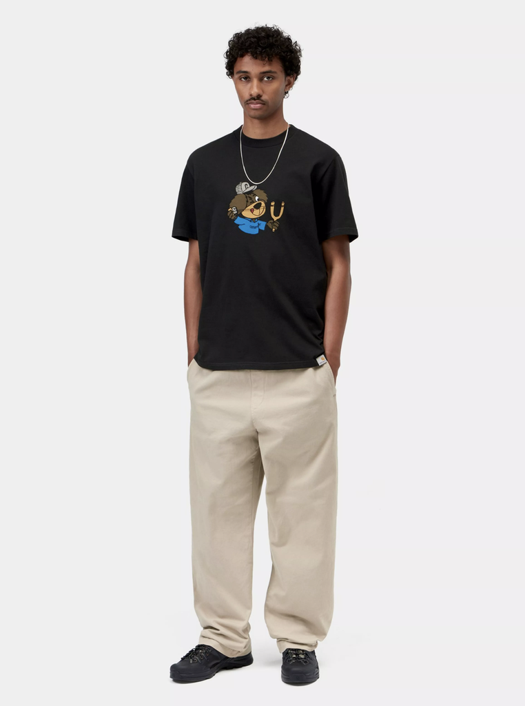 Camiseta Carhartt WIP Slingshot - Black (Heavy enzyme wash)