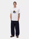 Camiseta Carhartt WIP Slingshot - White (Heavy enzyme wash)