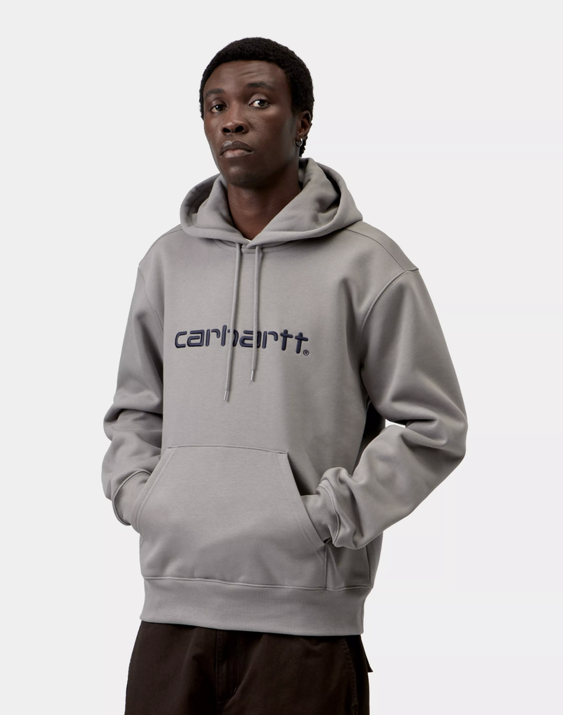 Sudadera con Capucha Carhartt WIP Sweat - Shady Grey/Dark Navy