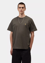 Camiseta Carhartt WIP Chase - Shungite/Gold
