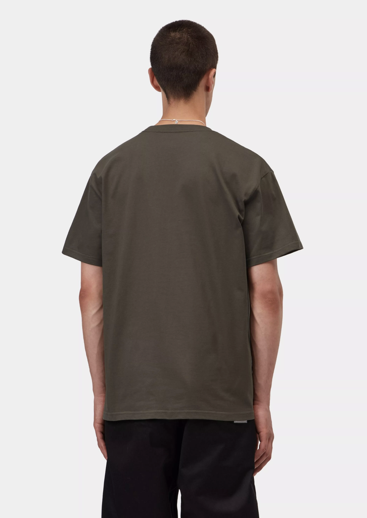 Camiseta Carhartt WIP Chase - Shungite/Gold