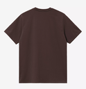 Camiseta Carhartt WIP Chase - Palisander/Gold