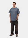 Camiseta Carhartt WIP Chase - Icesheet/Gold