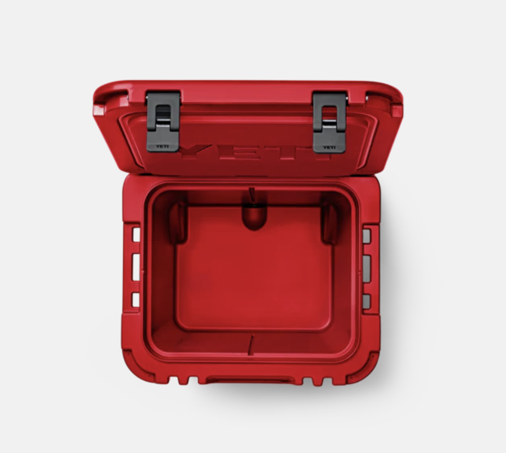 Nevera Portátil con Ruedas Yeti Roadie 48 - Rescue Red