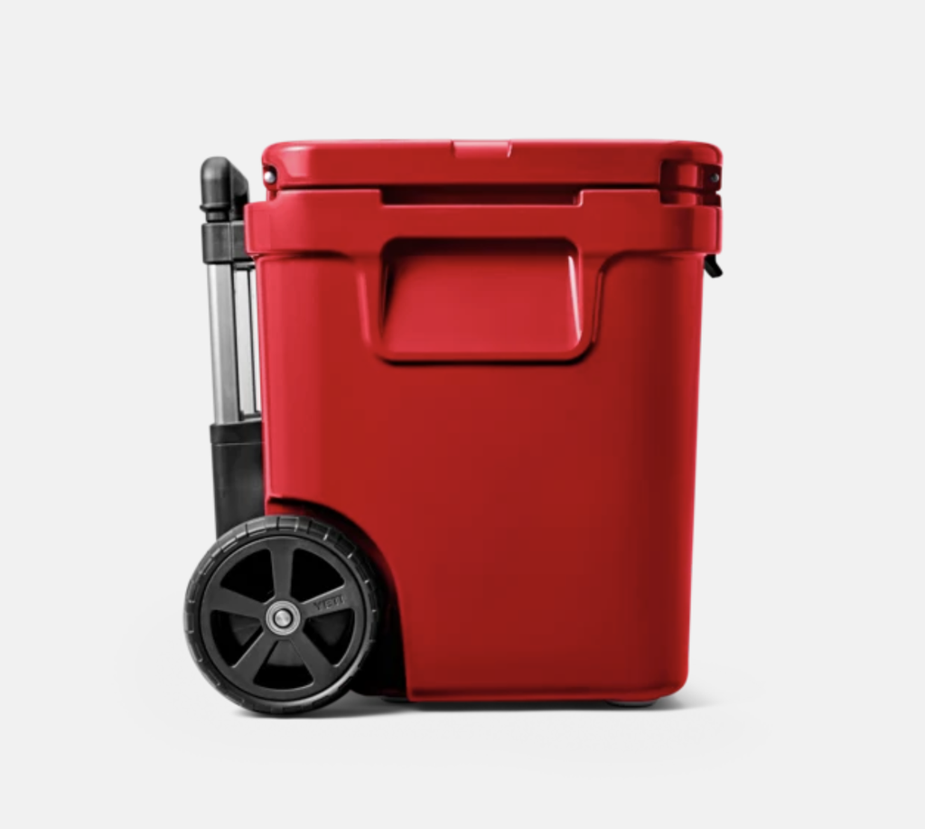 Nevera Portátil con Ruedas Yeti Roadie 48 - Rescue Red