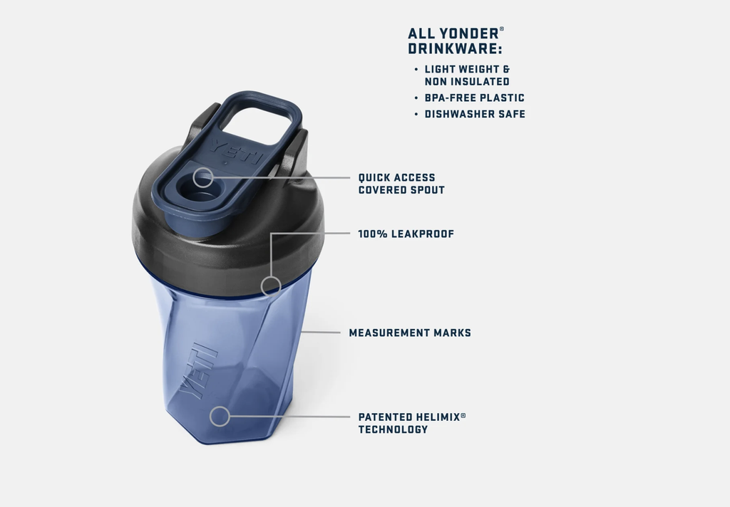 Botella Mezcladora Shaker Yeti 20 oz (591 ml) - Seafoam