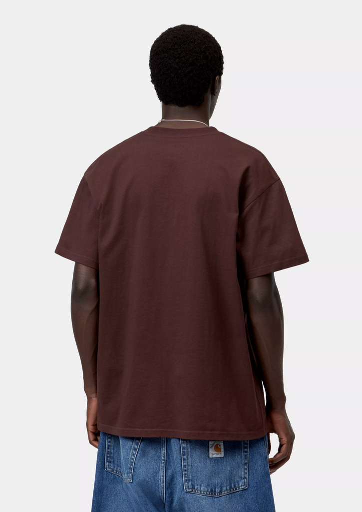 Camiseta Carhartt WIP American Script - Amarone