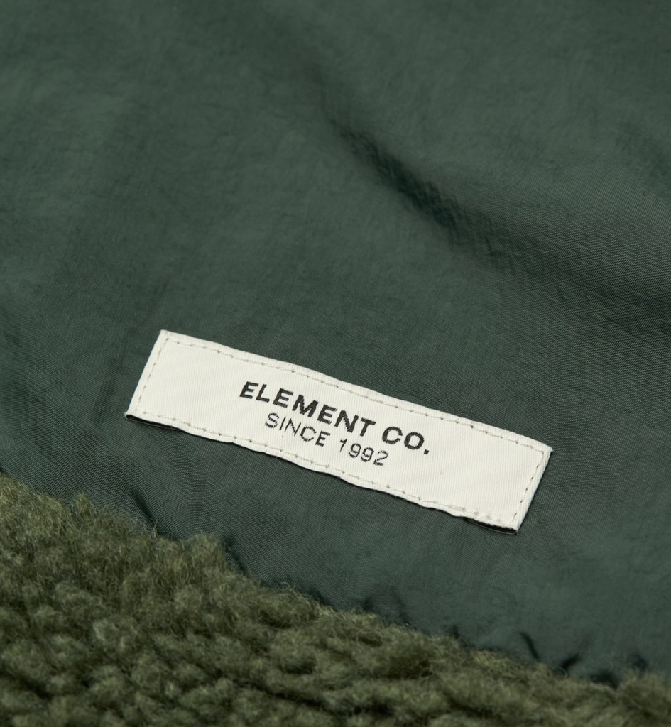 Sudadera Reversible Element Wolfe Sherpa - Bronze Green
