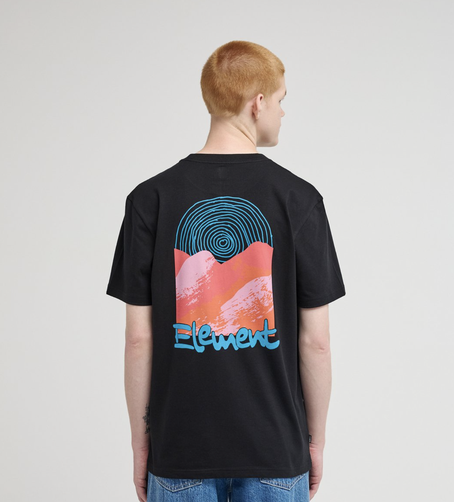 Camiseta Element Sound Waves - Flint Black