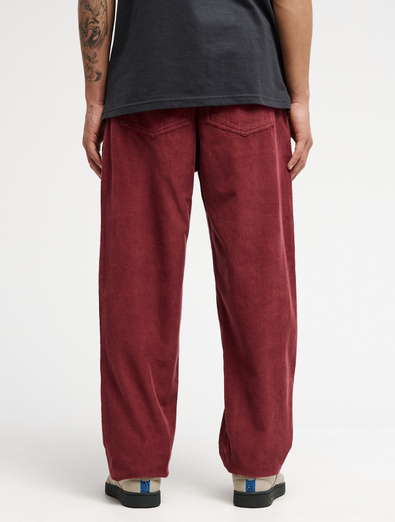 Pantalón Quiksilver Taxer Regular Cord - Oxblood Red (rre0)
