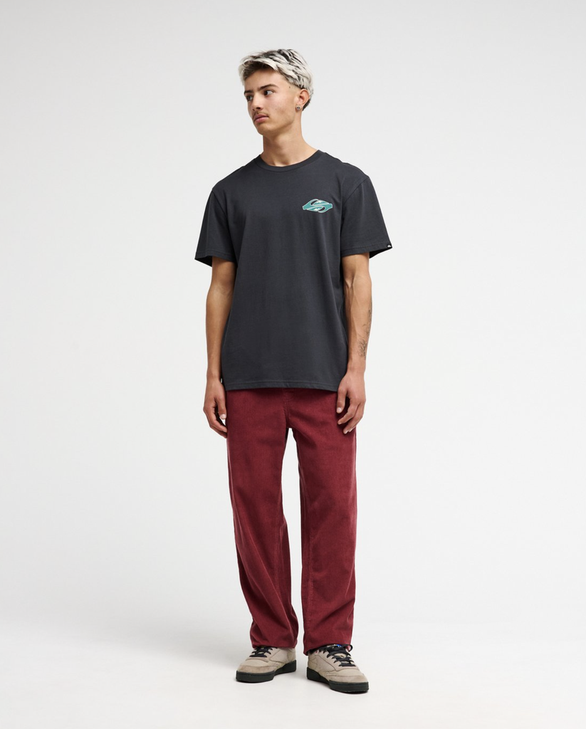Pantalón Quiksilver Taxer Regular Cord - Oxblood Red (rre0)