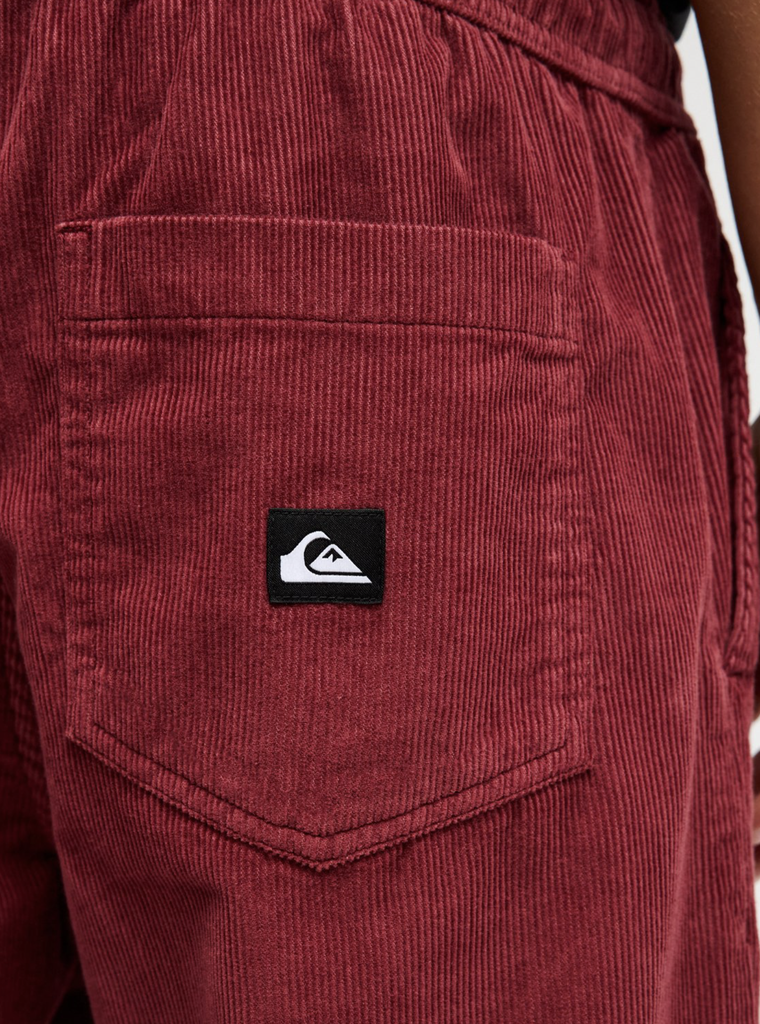 Pantalón Quiksilver Taxer Regular Cord - Oxblood Red (rre0)