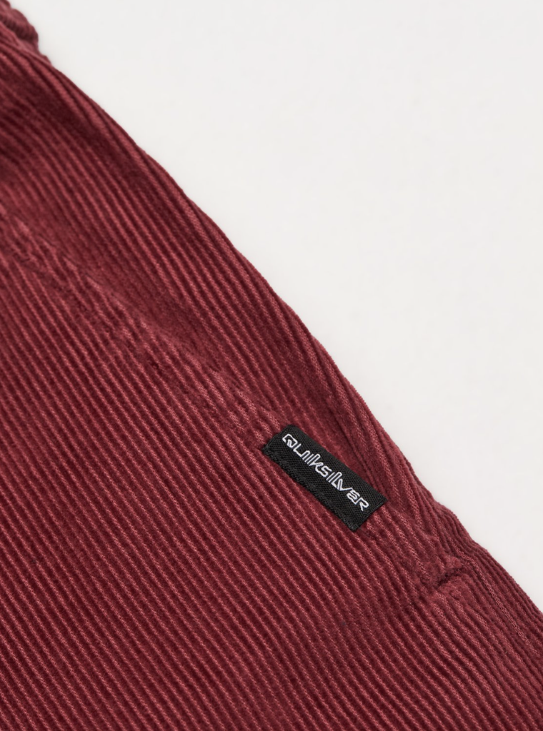 Pantalón Quiksilver Taxer Regular Cord - Oxblood Red (rre0)