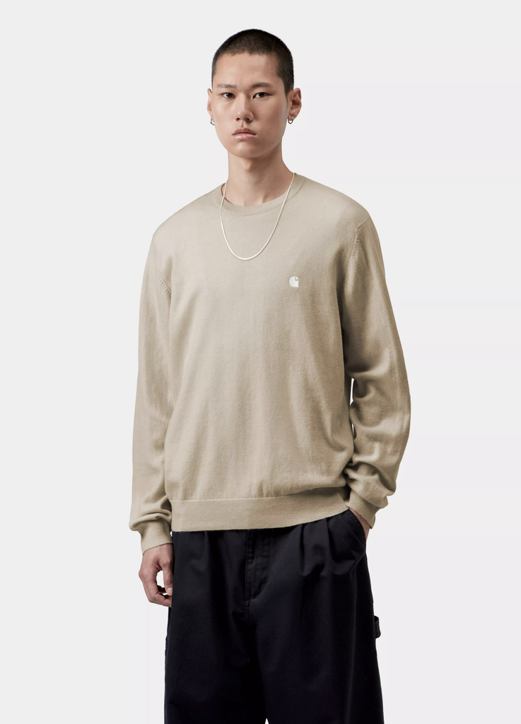 Jersey Carhartt WIP Madison - Fleur de Sel/Wax