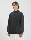 Sudadera con Media Cremallera Volcom Single Stone - Light Acid Black