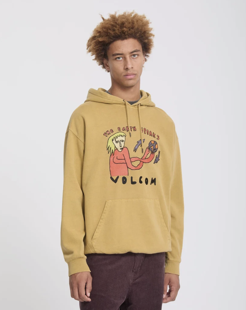 Sudadera con Capucha Volcom Earth Speaks - Mustard