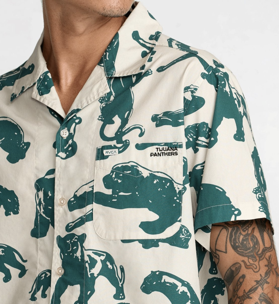 Camisa RVCA Tjp All Over - Ceramic
