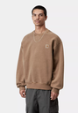 Sudadera Carhartt WIP Vista - WIP H Brown (Garment dyed)