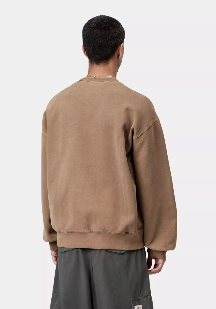 Sudadera Carhartt WIP Vista - WIP H Brown (Garment dyed)