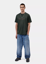 Camiseta Carhartt WIP Script - Dark Scarab/Palisander