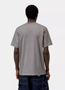 Camiseta Carhartt WIP Script - Shady Grey/Dark  Navy