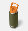 Botella con Tapa de Pajita Yeti Rambler 26 oz (769 ml) - Olive/King Crab Orange