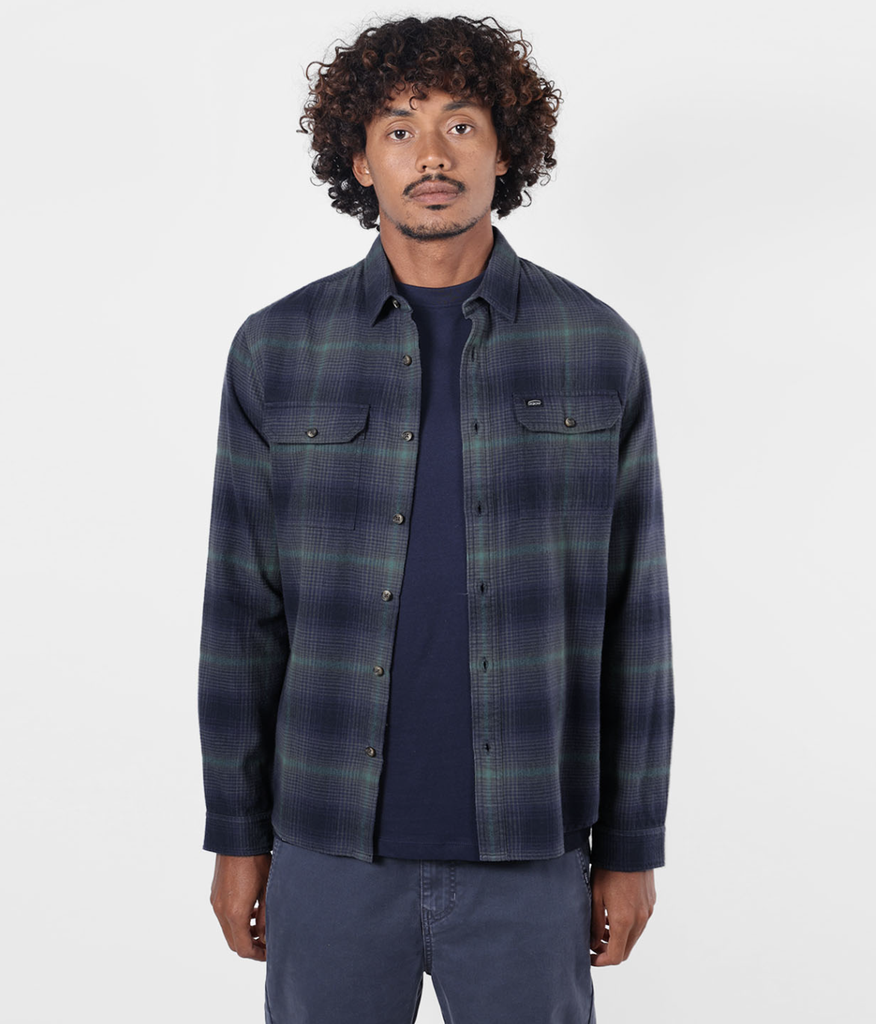Camisa Oxbow de manga larga Cliff - Deep Marine