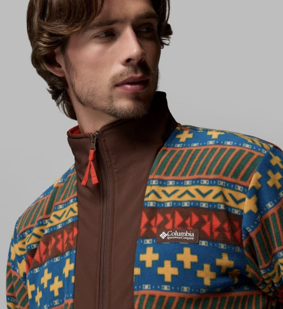 Chaqueta de Forro Polar Columbia Sequoia Grove II Printed - Teak Brown