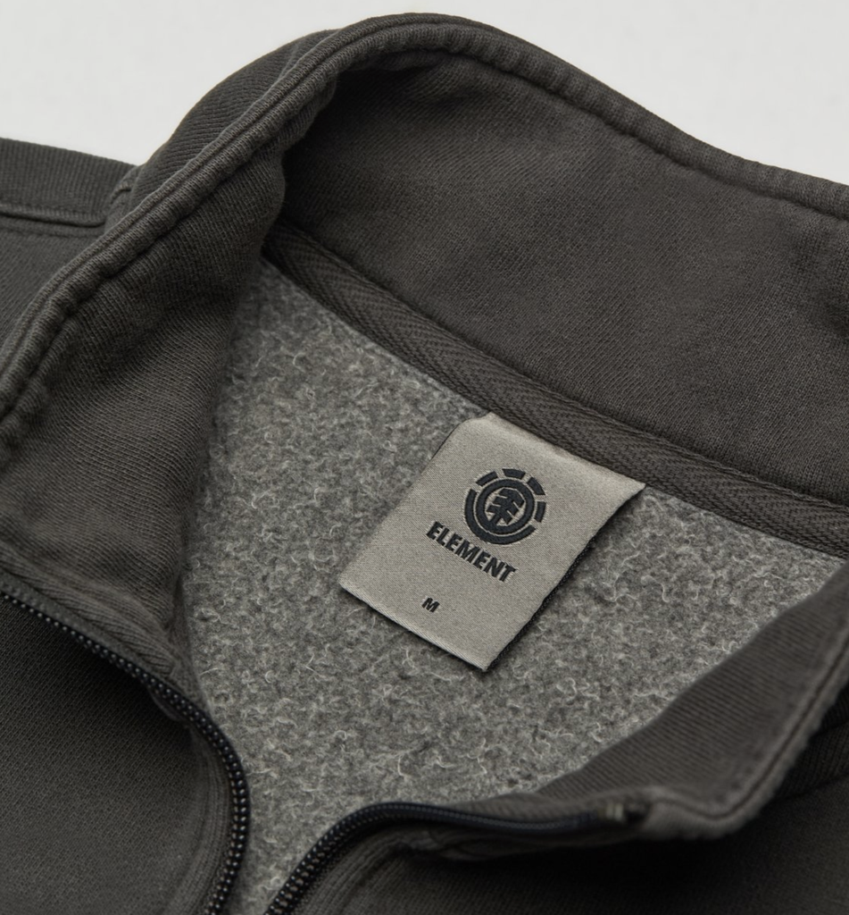Sudadera con Media Cremallera Element Lowcase Pigment - Off Black