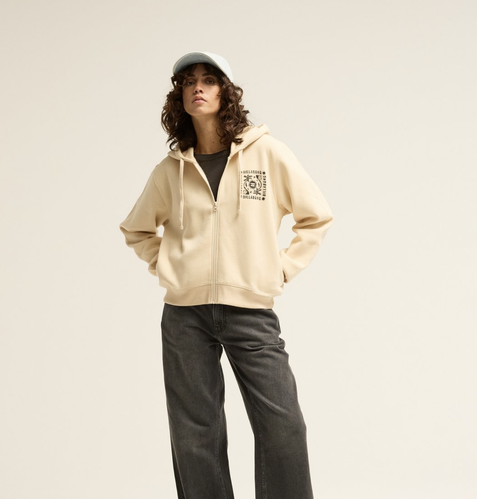 Sudadera con Cremallera Always Looking - White Cap