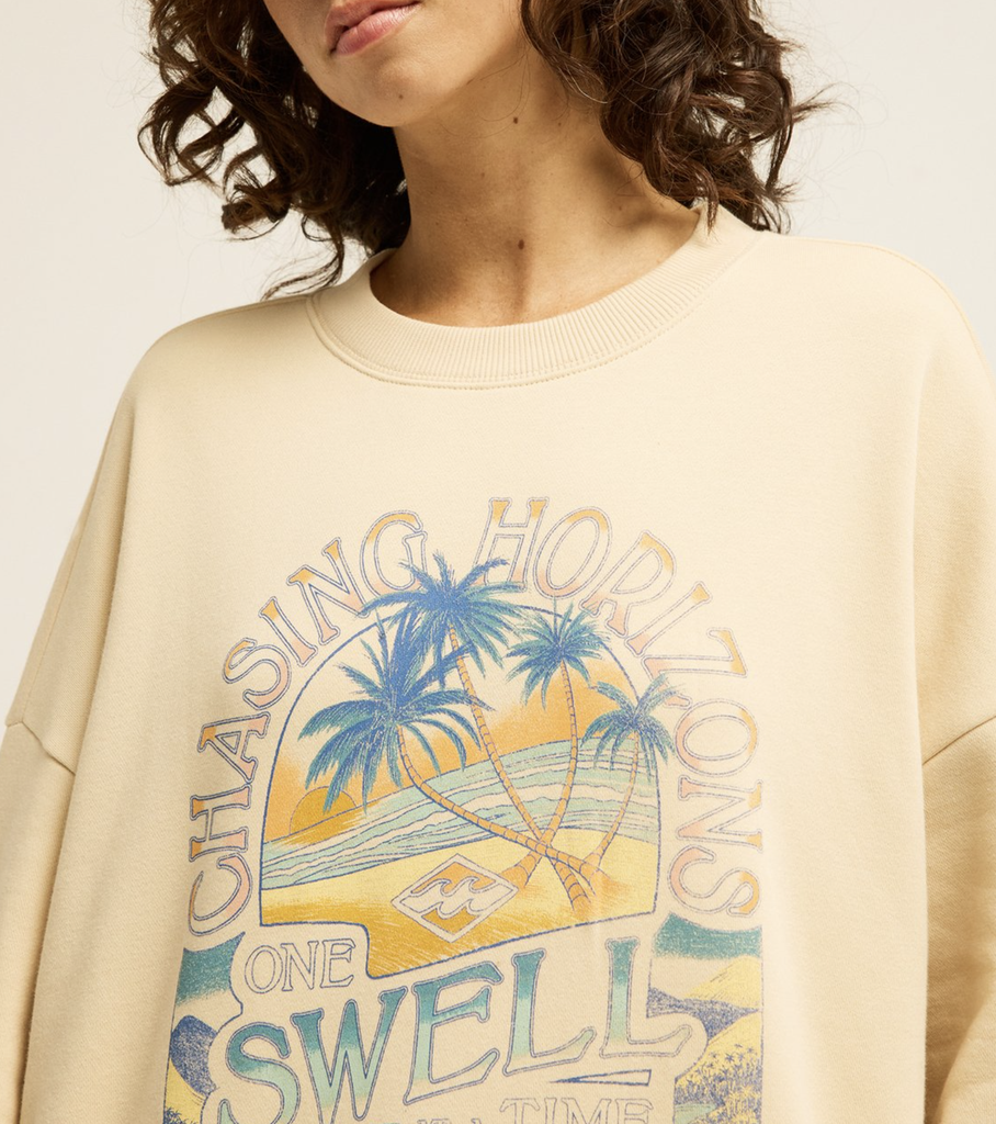 Sudadera Billabong Chasing Horizons - White Cap