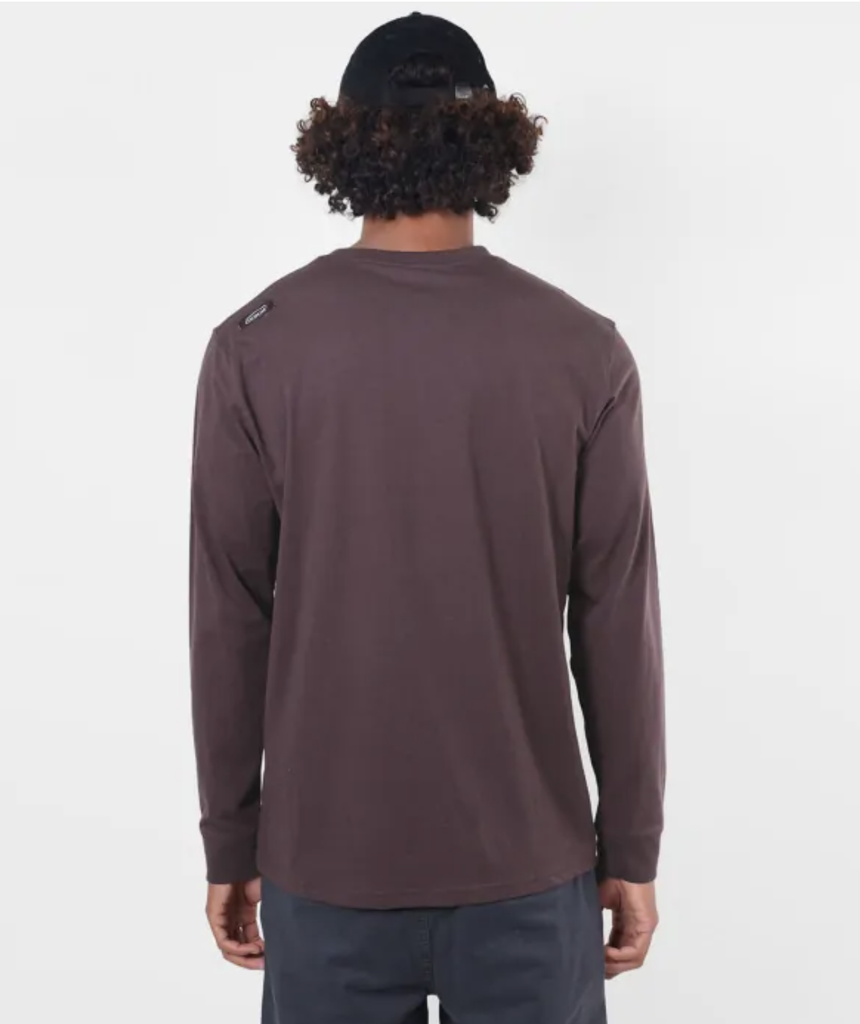 Camiseta Oxbow de manga larga Tebaz - Raisin