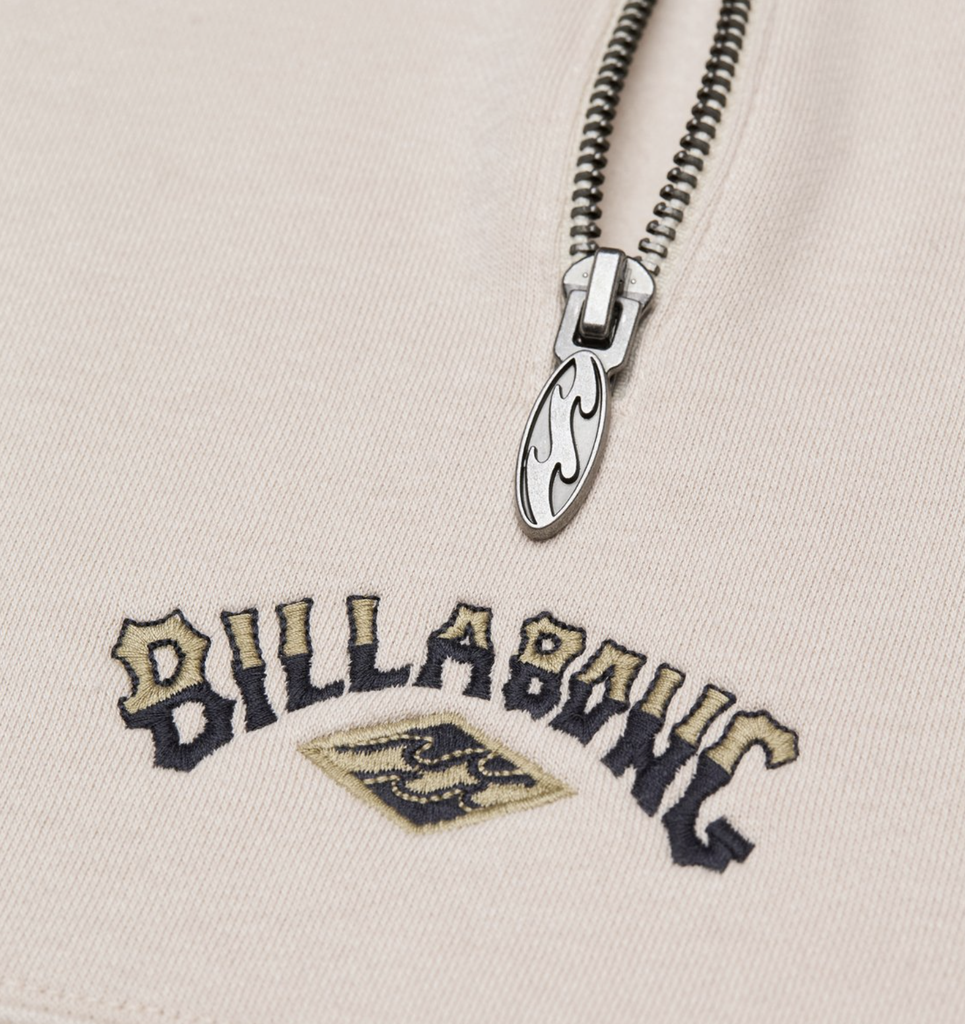 Sudadera con Media Cremallera Billabong Winton Half - Oatmeal