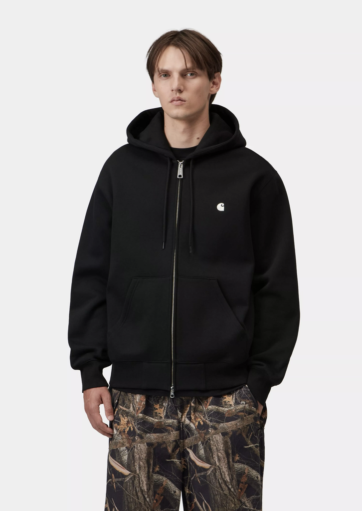 Sudadera con Cremallera Carhartt WIP Mack - Black/Wax