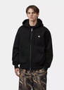 Sudadera con Cremallera Carhartt WIP Mack - Black/Wax