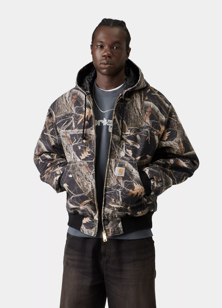 Chaqueta Carhartt WIP OG Active - Camo Feather Tree/Black (Heavy stone wash)