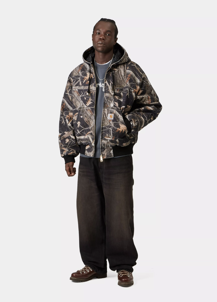 Chaqueta Carhartt WIP OG Active - Camo Feather Tree/Black (Heavy stone wash)